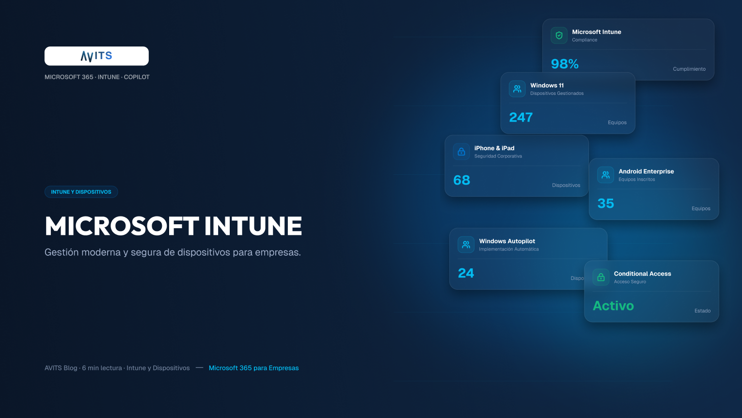 Microsoft Intune para empresas y gestión de dispositivos corporativos